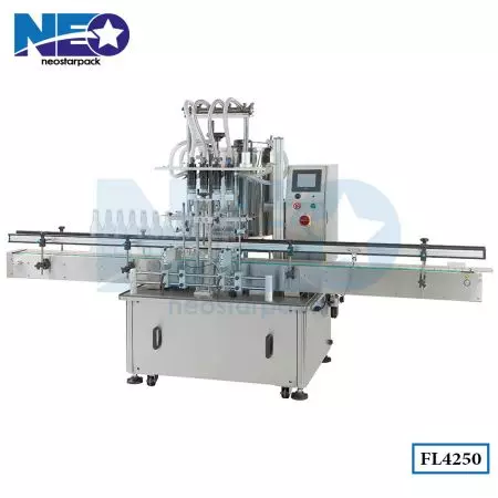 Automatic 4-Nozzle Overflow Filler - 4 nozzle overflow filler,facial cleanser filling machine,moisturizer filling machine,Olive oil filling machine